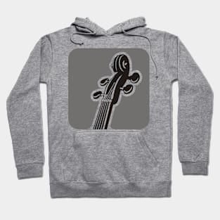 Violin Pegbox Square Icon Hoodie